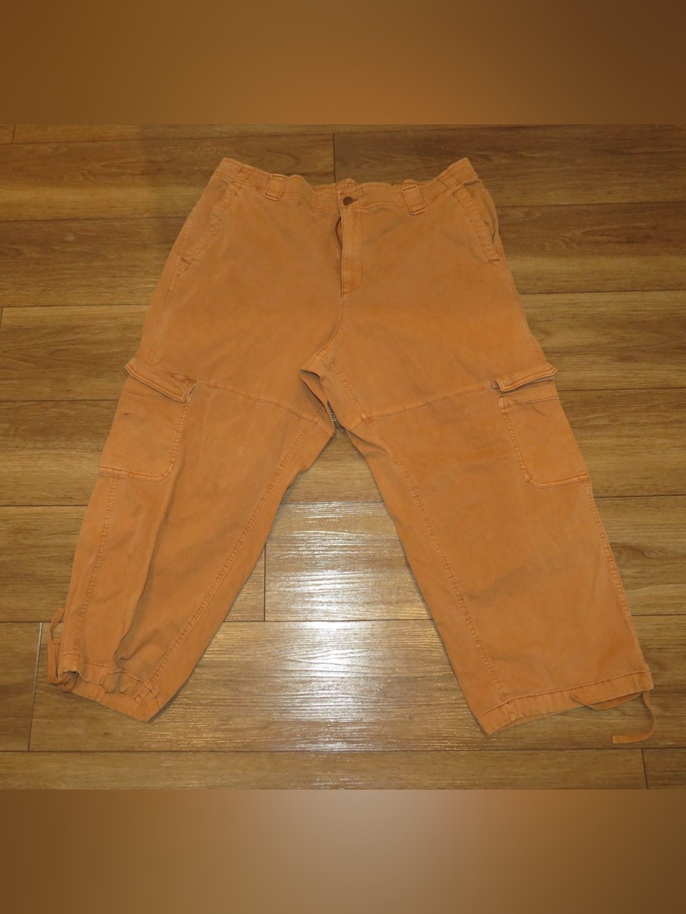 Old Navy Orange Cargo Capris - Utility Style